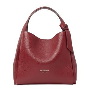 Kate Spade Burgundy Red Large Knott Shoulder Bag